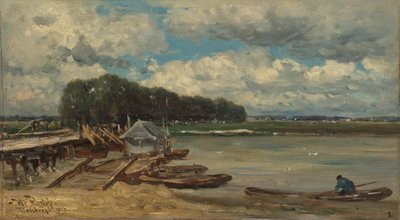 El puente sobre el río IJssel cerca de Doesburg de Willem Roelofs (I)