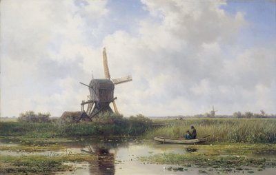 El río Gein, cerca de Abcoude de Willem Roelofs (I)
