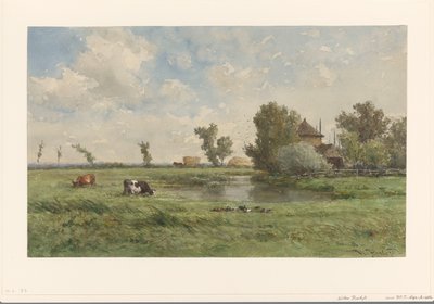 Pradera con vacas de Willem Roelofs (I)