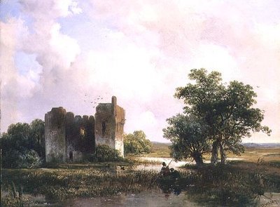 Paisaje con ruinas de Willem Roelofs