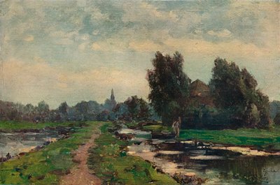 Cerca de Gouda, siglo XIX de Willem Roelofs