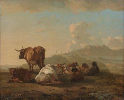 Rebaño en reposo de Willem Romeyn