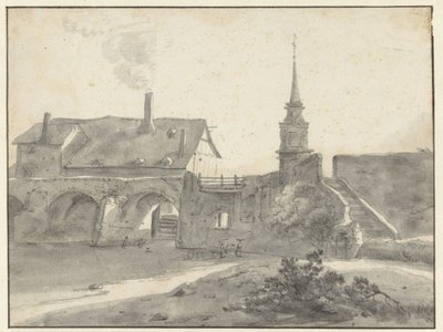 Pont des Treilles te Angers de Willem Schellinks (attributed to)