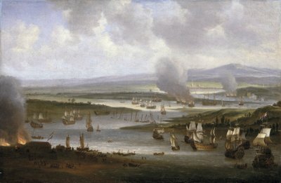 Barcos holandeses en el Medway (Inglaterra), junio de 1667 de Willem Schellinks