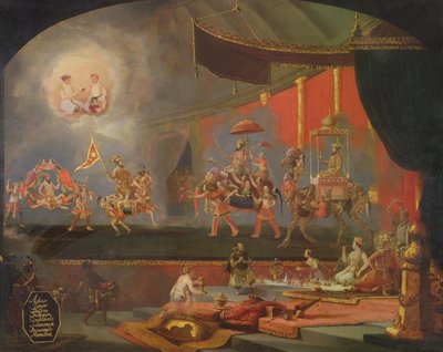 Pintura inspirada en miniaturas mogoles de Willem Schellinks