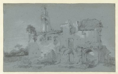 Ruina de la abadía de Rijnsburg de Willem Schellinks