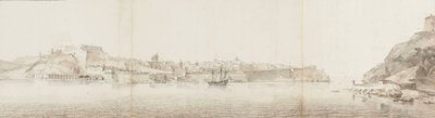 Vista de La Valeta en la isla de Malta, vista desde Senglea de Willem Schellinks