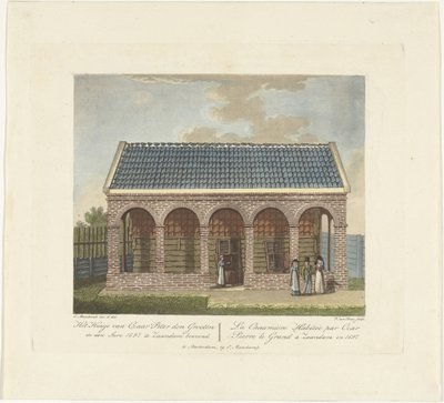 La casa del zar Pedro en Zaandam, 1697, ca. 1825 de Willem Senus van
