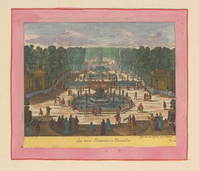 Drei Brunnen in den Gärten von Versailles de Willem Swidde