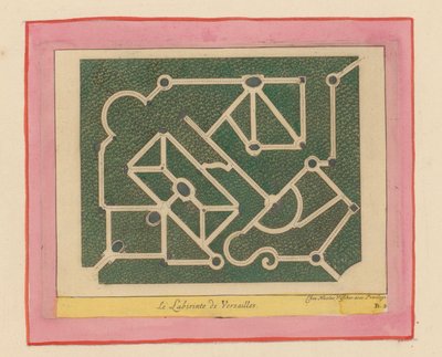 Grundriss des Labyrinths von Versailles de Willem Swidde