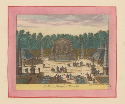 Triumphbogen in den Gärten von Versailles de Willem Swidde