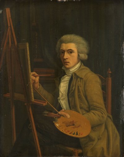 Retrato de un pintor, probablemente el propio artista de Willem Uppink