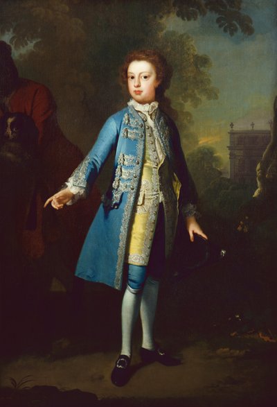 Retrato del tercer duque de Chandos de niño (óleo sobre lienzo) de Willem Verelst