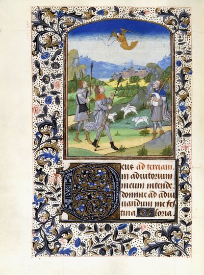 La Anunciación a los Pastores, c.1480 de Willem Vrelant