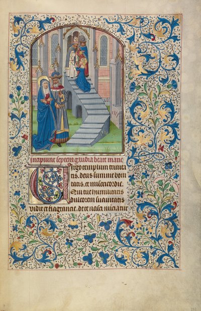 Presentación de la Virgen en el Templo de Willem Vrelant