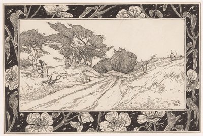Paisaje de dunas con hierba de marram de Ludwig Willem Reymert Wenckebach