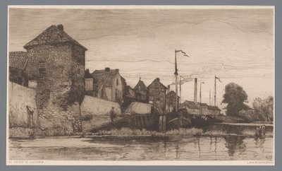Vista del puerto de Leerdam
Puerto de Leerdam (título en el objeto) de Willem Wenckebach