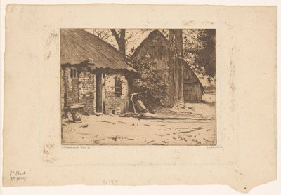 Granja con granero en Brabante de Willem Witsen (signed by artist)