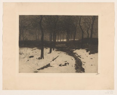 Senda forestal en Ewijkshoeve de Willem Witsen (signed by artist)
