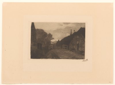 Dorpsweg en Diepenheim de Willem Witsen (signed by artist)