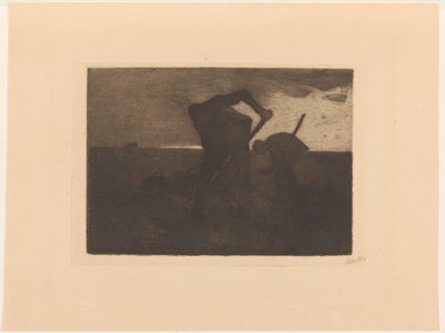 Tres cosechadoras de patatas de Willem Witsen (signed by artist)