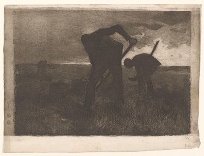 Tres cosechadoras de patatas de Willem Witsen (signed by artist)
