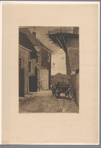 Vista del Molensteeg en Wijk bij Duurstede de Willem Witsen (signed by artist)