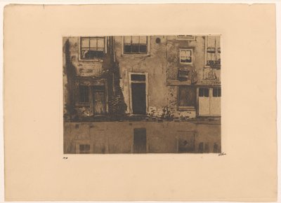 Vista desde detrás del Zeedijk en Ámsterdam de Willem Witsen (signed by artist)
