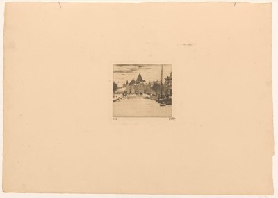 Nieuwmarkt en Ámsterdam de Willem Witsen (signed by artist)
