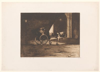 Transporte bajo el puente de Waterloo en Londres de Willem Witsen (signed by artist)