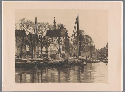 Demolición de un edificio donde se encuentran Binnenkant y el Príncipe Hendrikkade
Binnenkant con demolición de Willem Witsen (signed by artist)