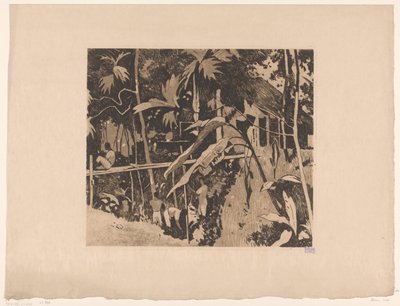 Vegetación y un estrecho puente en Buitenzorg de Willem Arnoldus Witsen