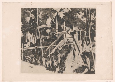 Vegetación y un estrecho puente en Buitenzorg de Willem Arnoldus Witsen