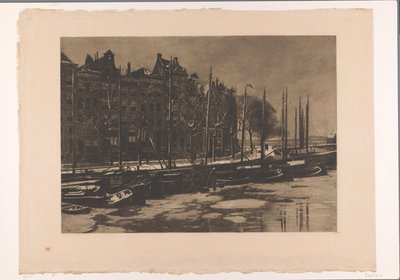 En el interior, Amsterdam, con nieve Dentro II de Willem Arnoldus Witsen