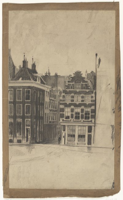 El carril de la media luna en Ámsterdam de Willem Arnoldus Witsen