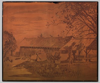 Gambar, dependencia larga, secado de ropa en primer plano de Willem Arnoldus Witsen