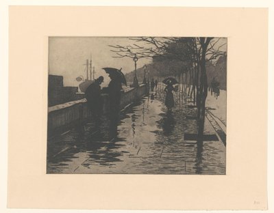 Vista de Victoria Embankment en Londres de Willem Arnoldus Witsen