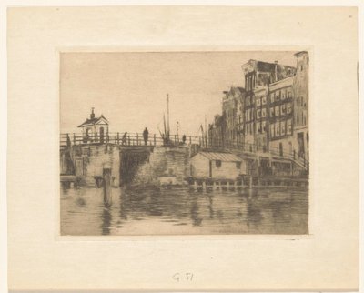 Vista del Kraansluis en Ámsterdam de Willem Arnoldus Witsen
