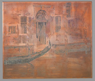 La góndola llega al Gran Canal de Venecia de Willem Arnoldus Witsen