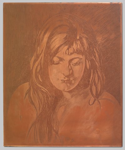 Cabeza de mujer con cabello suelto de Willem Arnoldus Witsen