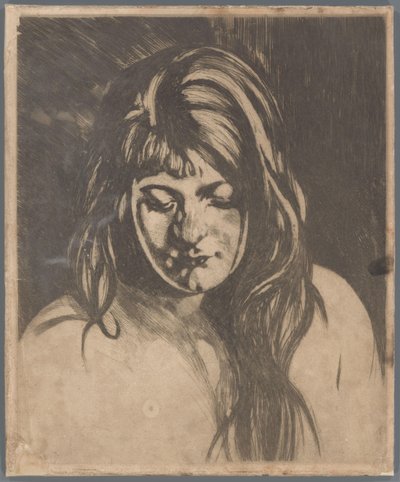 Cabeza de mujer con el pelo suelto de Willem Arnoldus Witsen