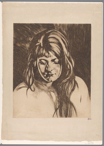 Cabeza de mujer con el pelo suelto de Willem Arnoldus Witsen