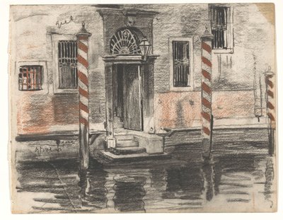 Casa en el Canale Grande de Venecia, con notas de color de Willem Arnoldus Witsen