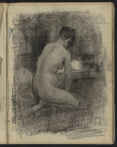 Desnudo femenino arrodillado en un interior de Willem Arnoldus Witsen