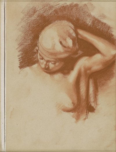 Mujer desnuda con el brazo izquierdo levantado de Willem Arnoldus Witsen