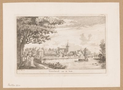 Vista de Vreeland Vreeland aan de Vecht (título sobre objeto) de Willem Writs (possibly)