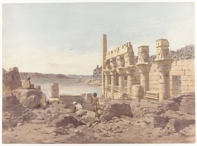 Vista de las ruinas del templo de Philae, cerca de Asuán de Willem de Famars Testas