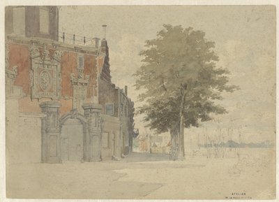 El Groothoofdspoort en Dordrecht de Willem de Haas Hemken