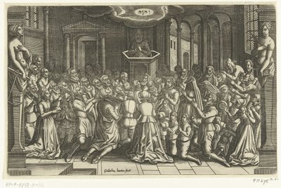 Gracias por el alivio de Leiden, 1574 Leiden durante el asedio y el alivio, 1574 (título de la serie) de Willem de Haen