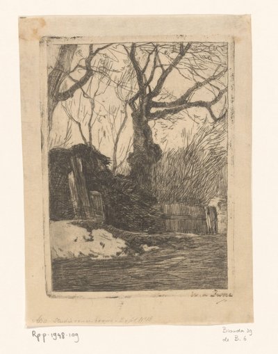 Árboles y haces de ramas cerca de una valla
Manojo de ramas cerca de una valla con árboles (título original) de Willem de Zwart (signed by artist)